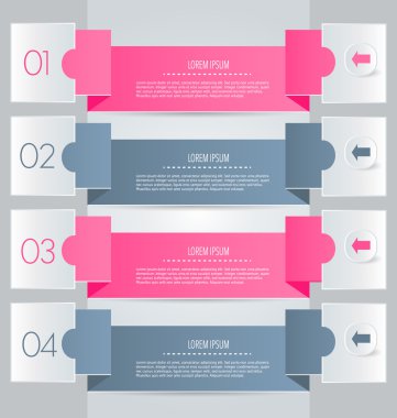 iş infographics şablonu