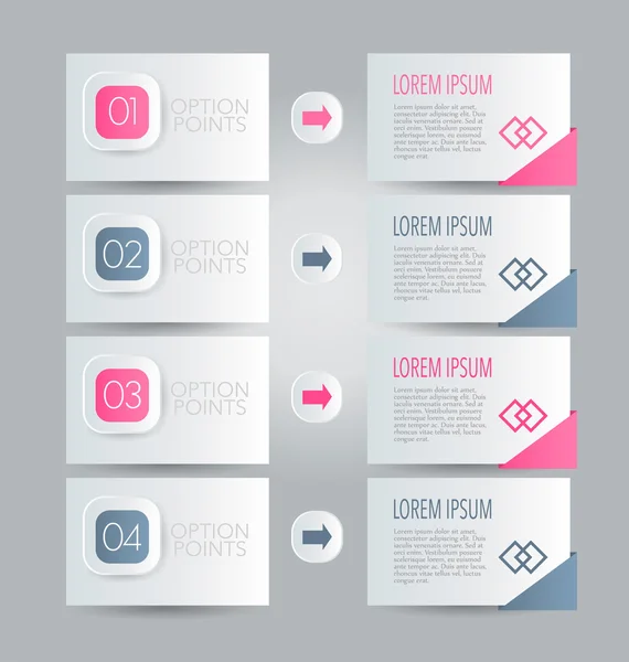 Mal for Infografikk for foretak – stockvektor