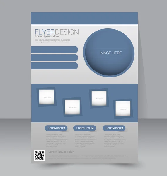 Flyer, business brochure template — Stok Vektör