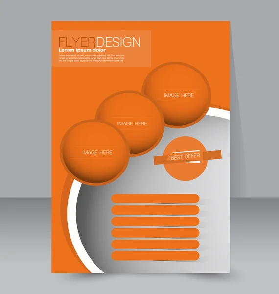 Volante, plantilla de folleto de negocios — Archivo Imágenes Vectoriales