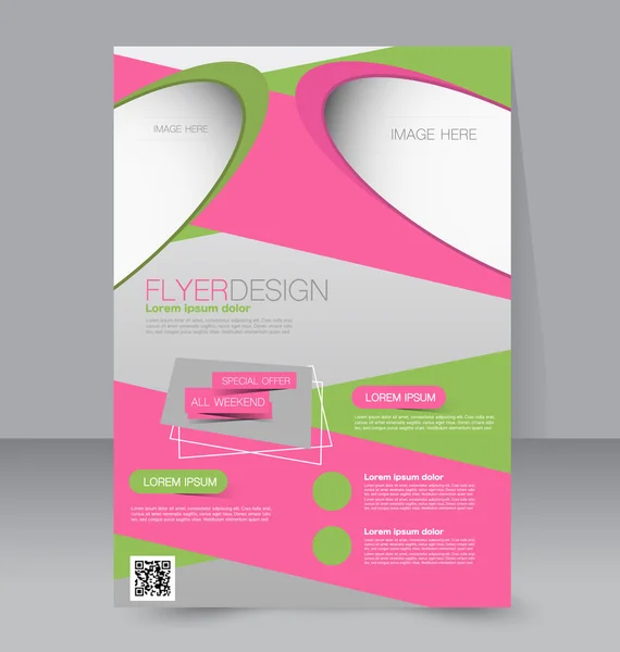 Flyer, business brochure template — Stockvector