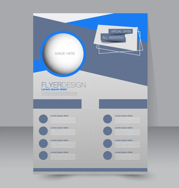 Flyer, business brochure template — Διανυσματικό Αρχείο