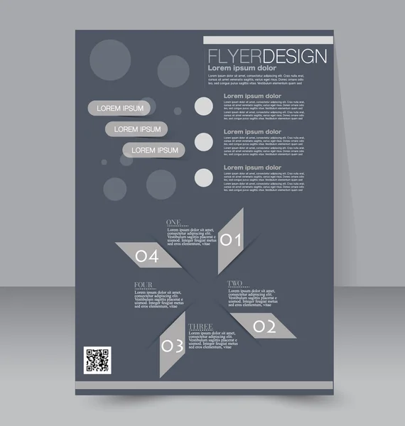 Flyer, business brochure template — Stock Vector