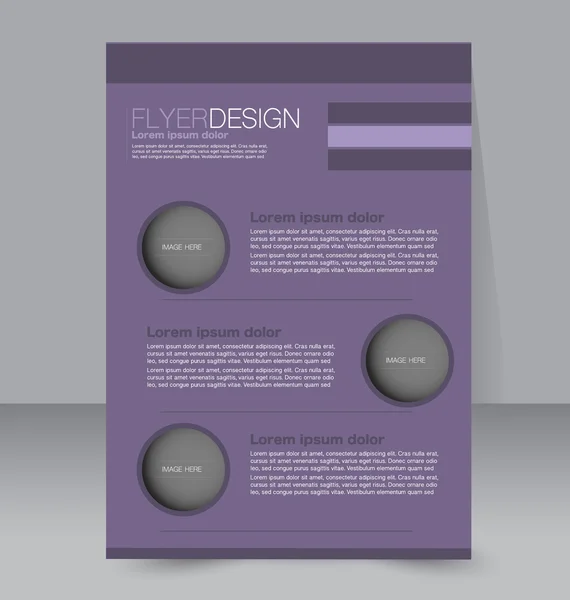 Flyer, business brochure template — Stockvector