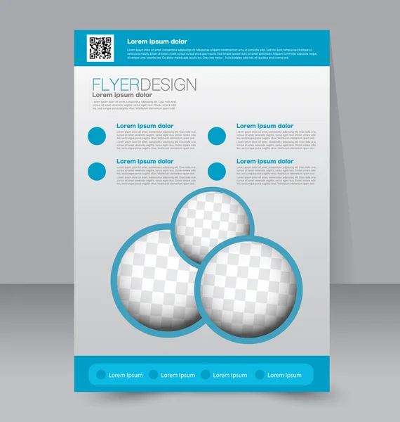 Flyer, business brochure template — Stockvector