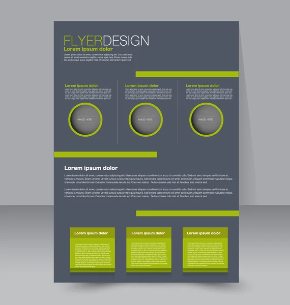 Flyer, business brochure template — Stockvector