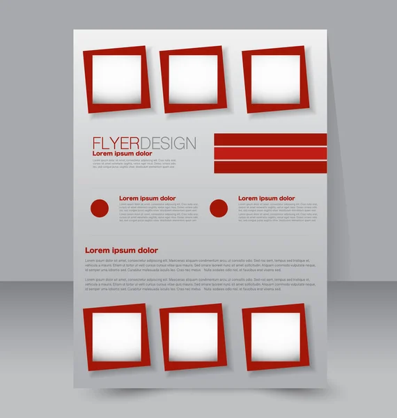 Flyer, business brochure template — Stockvector