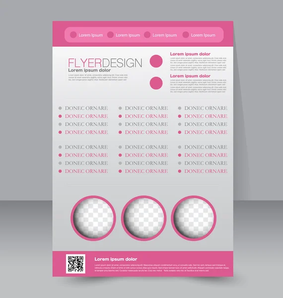 Flyer, business brochure template — Stockvector