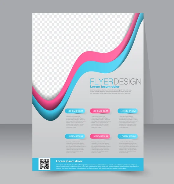 Flyer, business brochure template — Stockvector