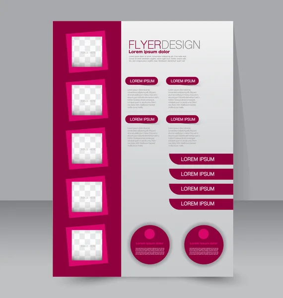 Flyer, business brochure template — 图库矢量图片