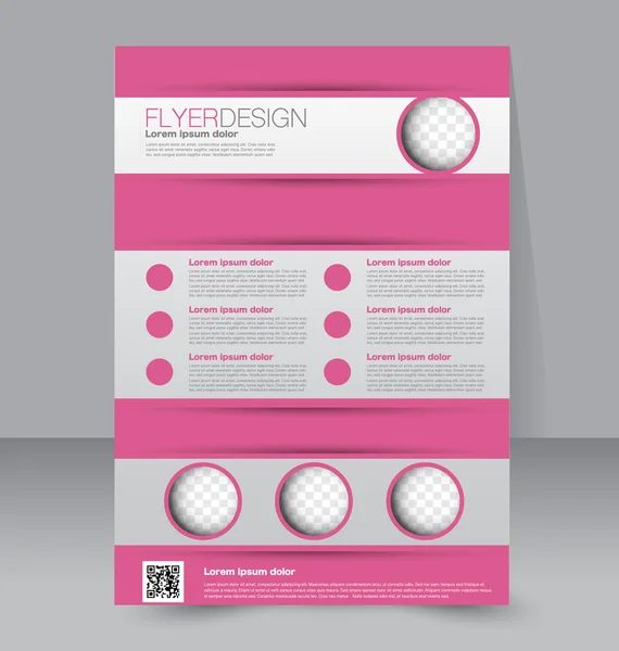 Flyer, business brochure template — Stockvector