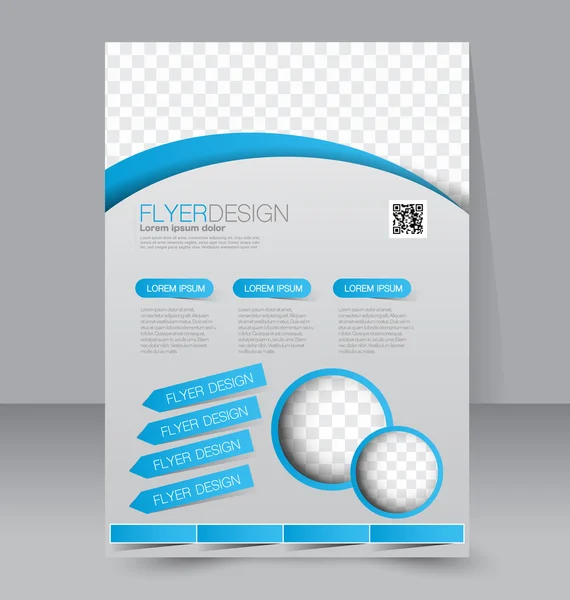 Flyer, business brochure template — Stockvector