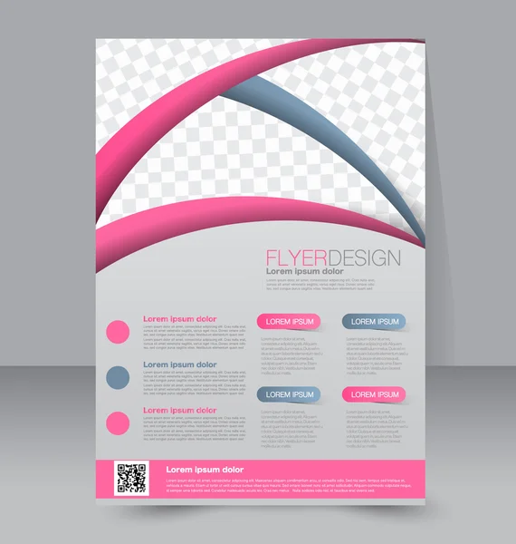 Flyer, business brochure template — ストックベクタ