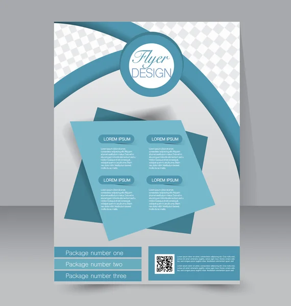 Flyer, business brochure template — 图库矢量图片