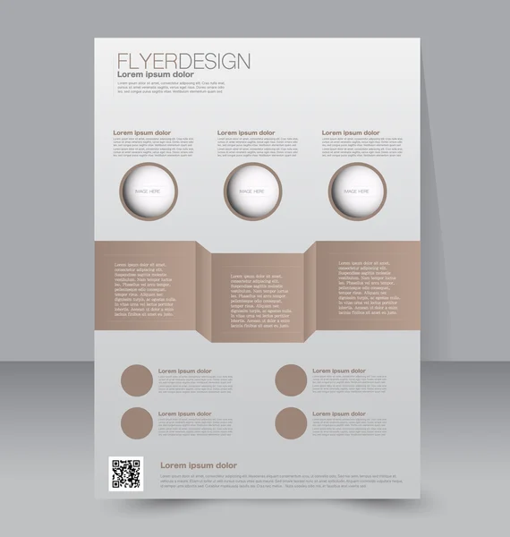 Flyer, business brochure template — Stok Vektör