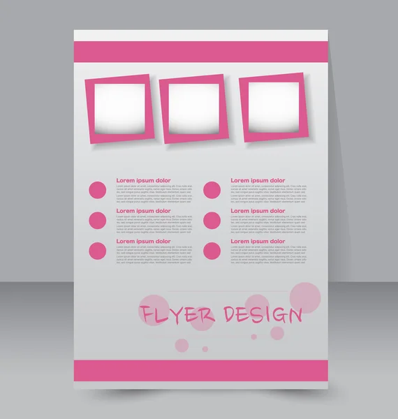 Flyer, business brochure template — Διανυσματικό Αρχείο
