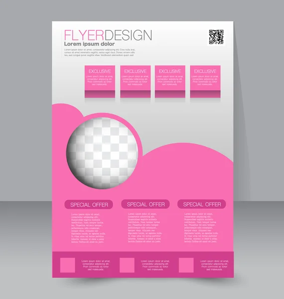 Flyer, business brochure template — Διανυσματικό Αρχείο