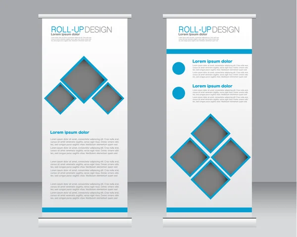 Roll-up banner állvány sablon. Absztrakt háttér a tervezési, business, oktatás, reklám. — Stock Vector