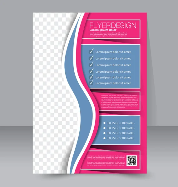 Flyer template. Brochure design. Editable A4 poster — Stock vektor