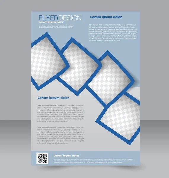 Flyer template. Brochure design. Editable A4 poster