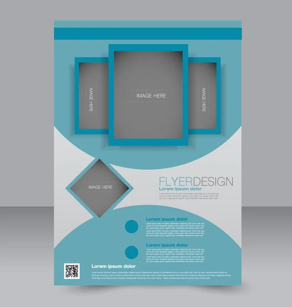 Flyer template. Brochure design. Editable A4 poster — Stockvector