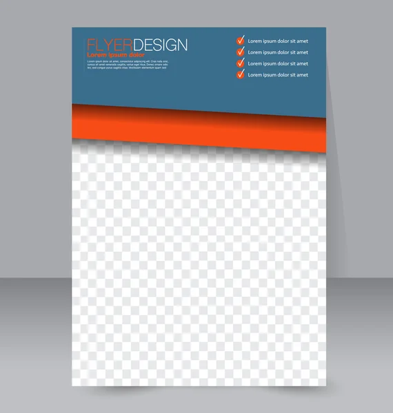 Plantilla de folleto. Diseño de folleto. Afiche A4 editable — Vector de stock