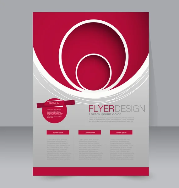 Flyer template. Brochure design. Editable A4 poster — Stockvector