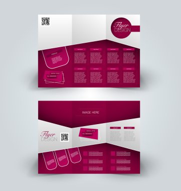 Broşür tasarım şablonu sahte