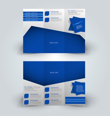 Broşür tasarım şablonu sahte