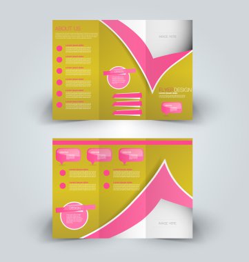 Broşür tasarım şablonu sahte