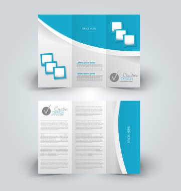 Broşür tasarım şablonu sahte