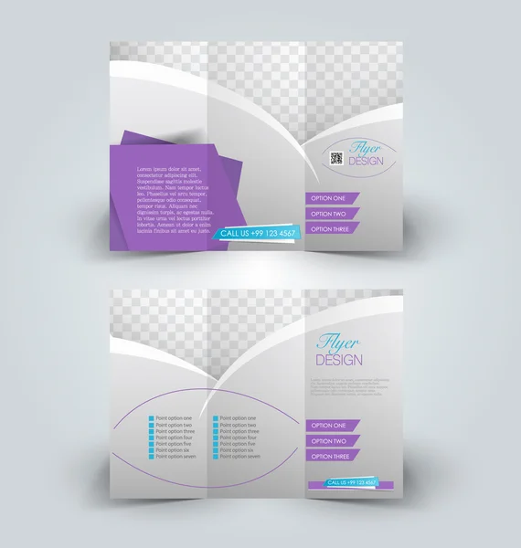 Business brochure leaflet template — Stock Vector