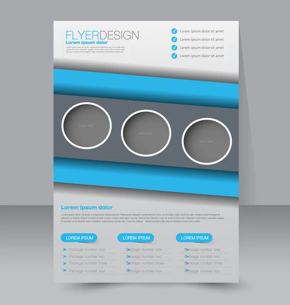 Brochure template ontwerp — Stockvector