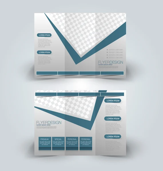Brochure mock up design template — Stock Vector