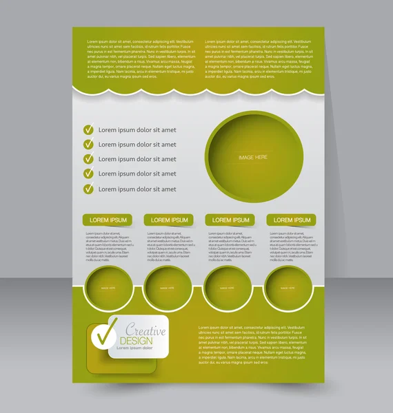 Brochure template design — Stock Vector