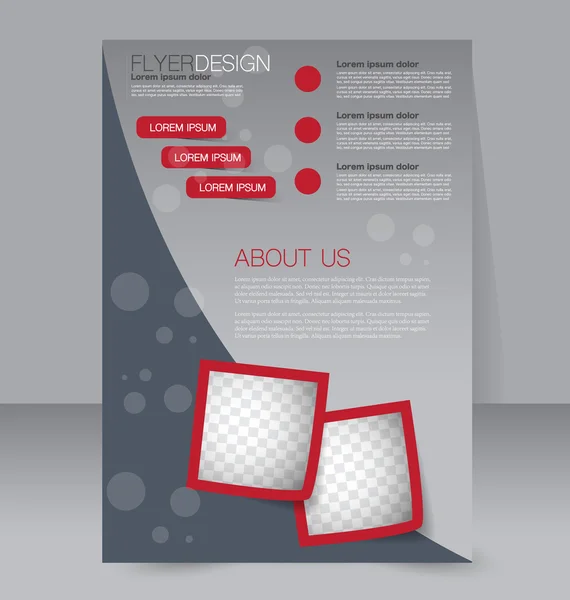 Brochure, dépliant, modèle d'affiche — Image vectorielle