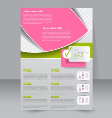 broşür, el ilanı, afiş şablon