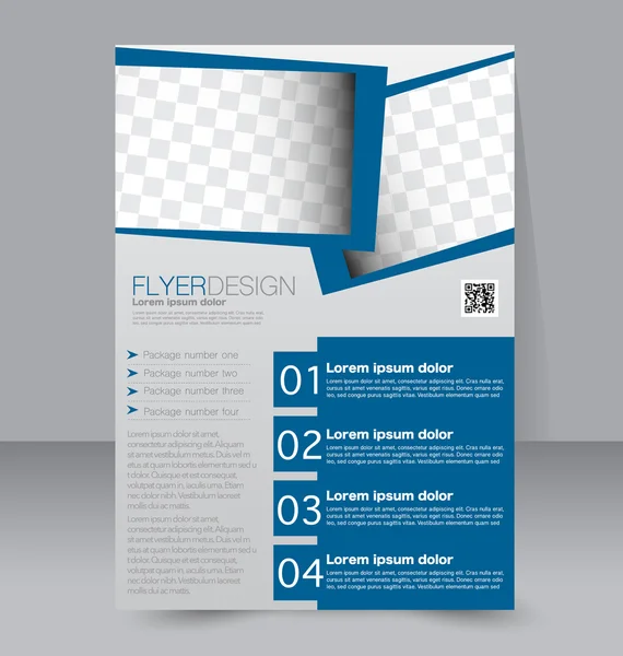 Brochure, flyer, poster template — Stock Vector