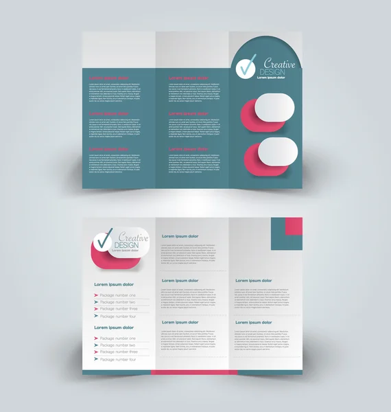 Brochure sjablonen ontwerpset — Stockvector