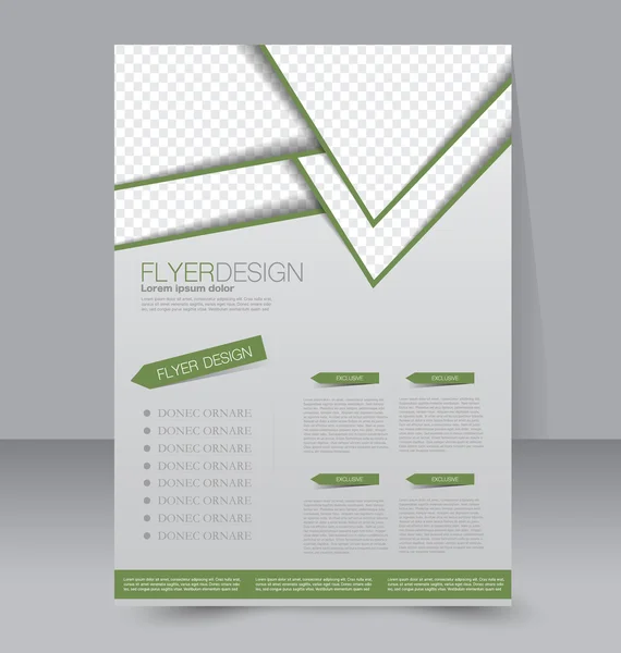 Brochure, dépliant, modèle d'affiche — Image vectorielle