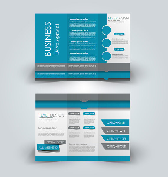 brochure design templates set