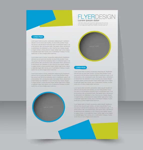 Brochure, dépliant, modèle d'affiche — Image vectorielle