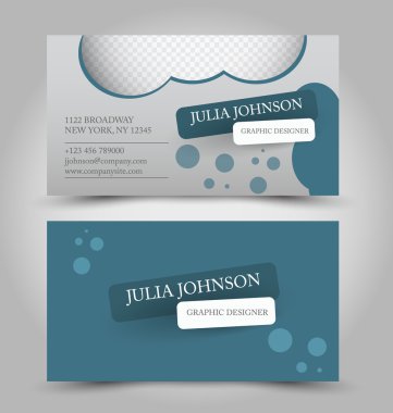 kartvizit şablonları kümesi