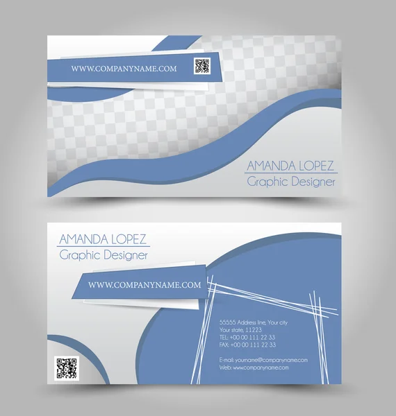 Business card templates set — Stock Vector