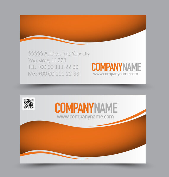 Business card templates set