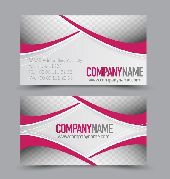 Business card templates set — Stock Vector