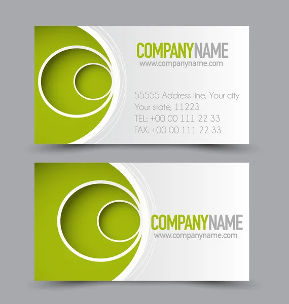 Business card templates set — Stock Vector