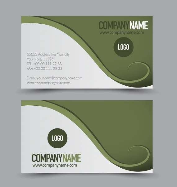 Business card templates set — Stock Vector