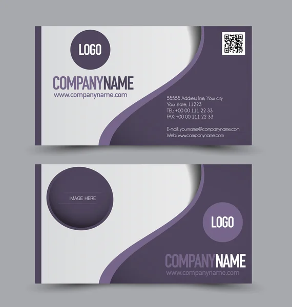 Business card templates set — Stock Vector