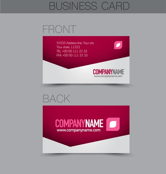 Business card templates set — Stock Vector